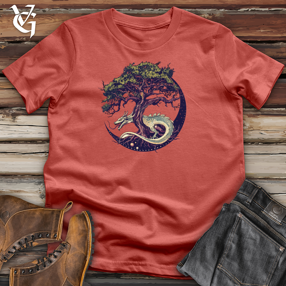 Viking Goods Stellar Dragon Grove Cotton Tee Rust / L