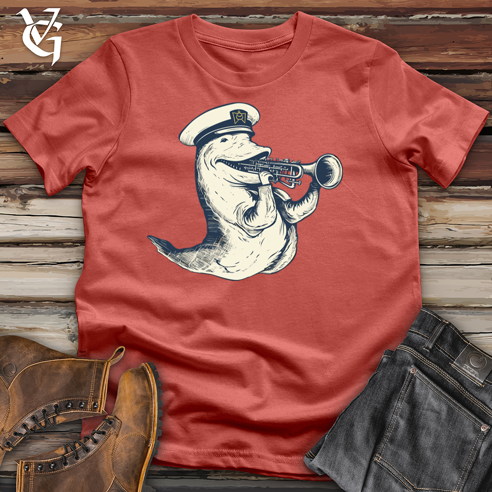 Viking Goods Swingin Sea Serenade Cotton Tee Rust / L