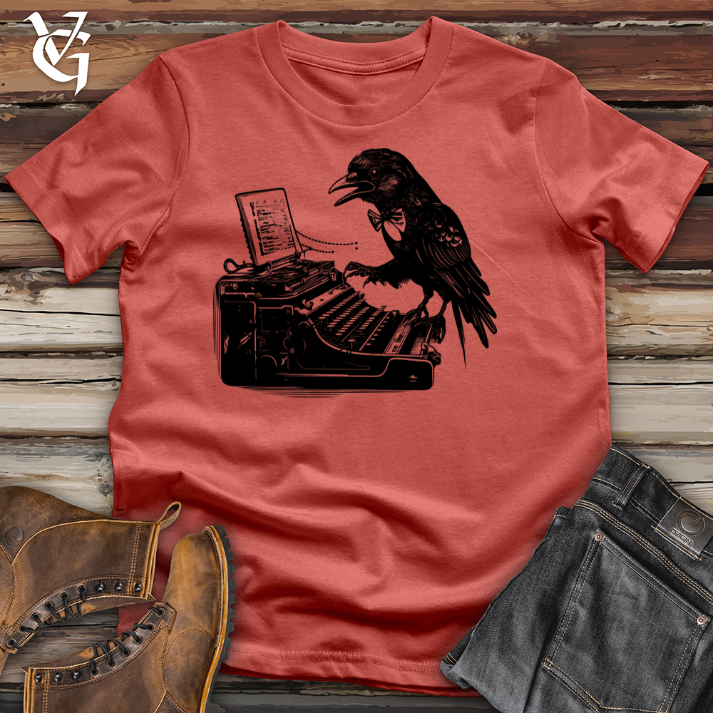 Viking Goods Talented Typewriter Raven Cotton Tee Rust / L