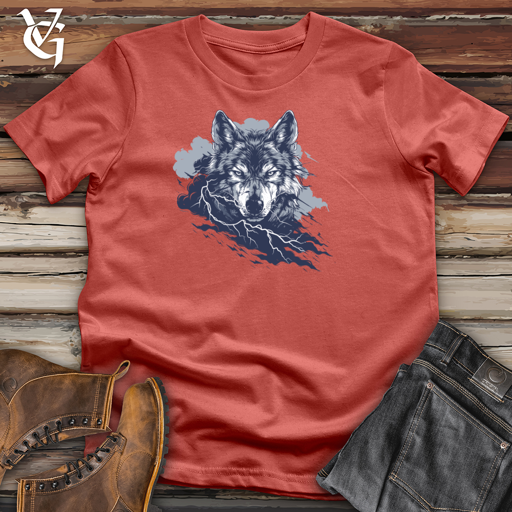 Viking Goods Thunder Wolf Glare Cotton Tee Rust / L
