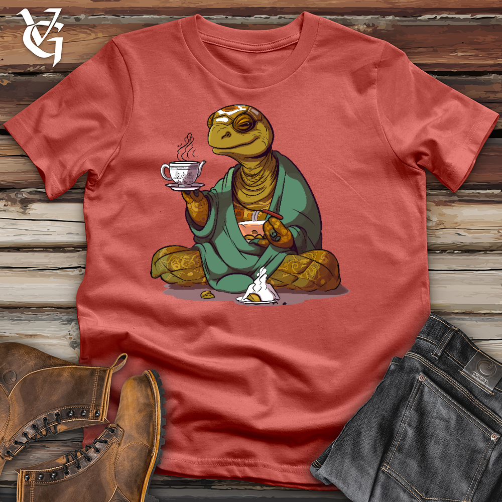 Viking Goods Turtle Tea Time Cotton Tee Rust / L