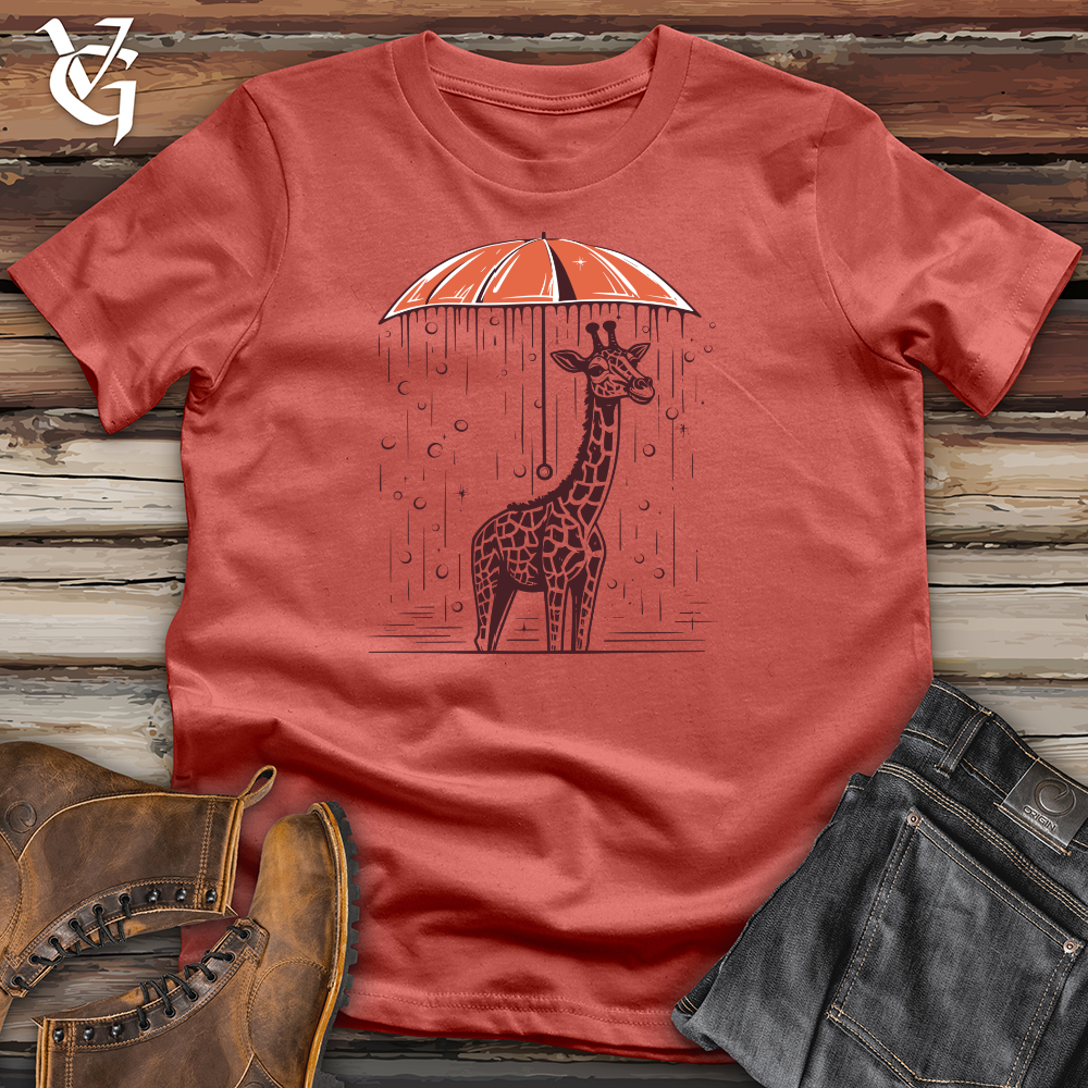Viking Goods Vintage Rainy Giraffe Cotton Tee Rust / L