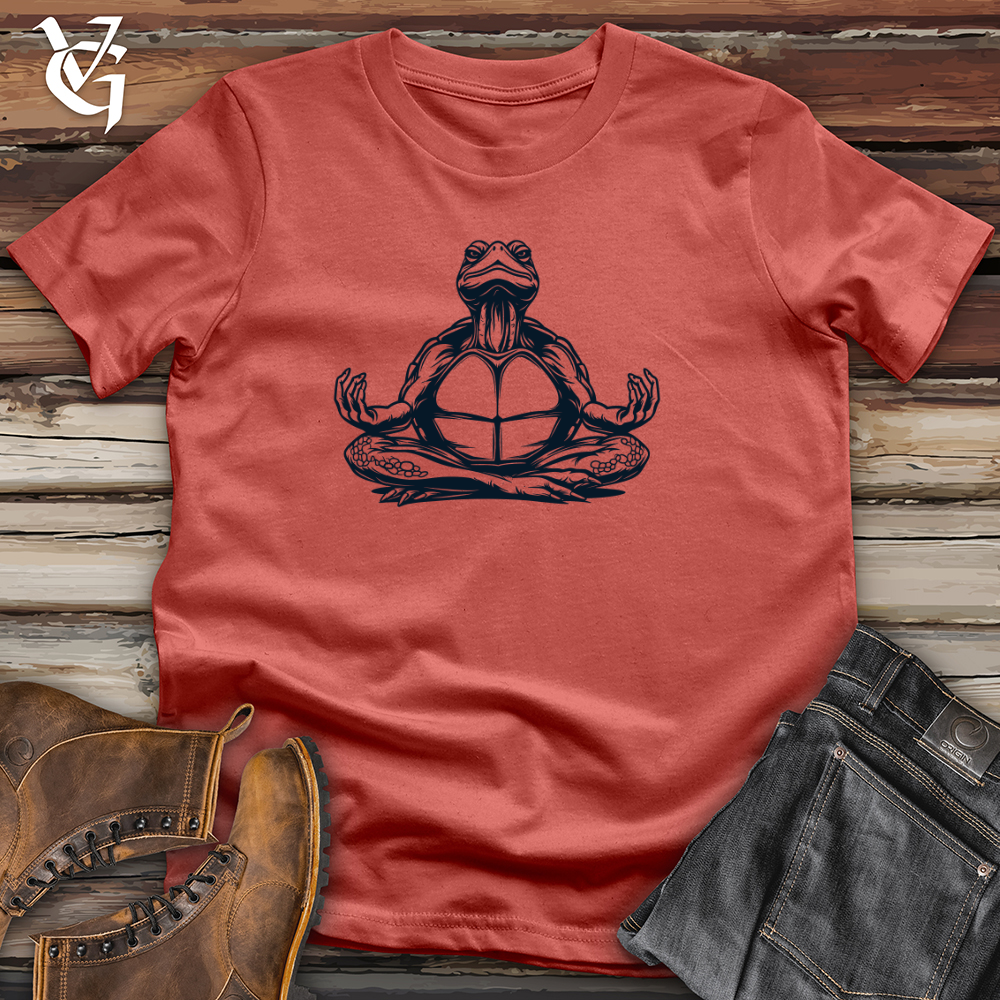 Viking Goods Zen Turtle Meditation Cotton Tee Rust / L