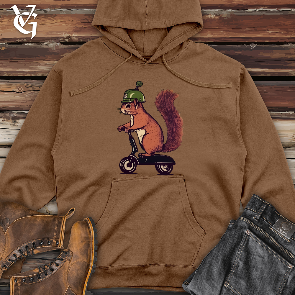 Squirrel Scoot Midweight Hooded Sweatshirt