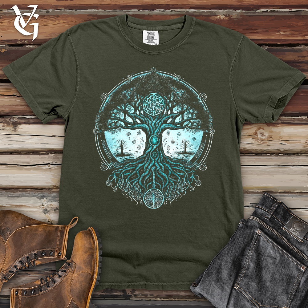 Viking Goods Spirit of Yggdrasil Heavy Cotton Comfort Colors Tee Sage / L
