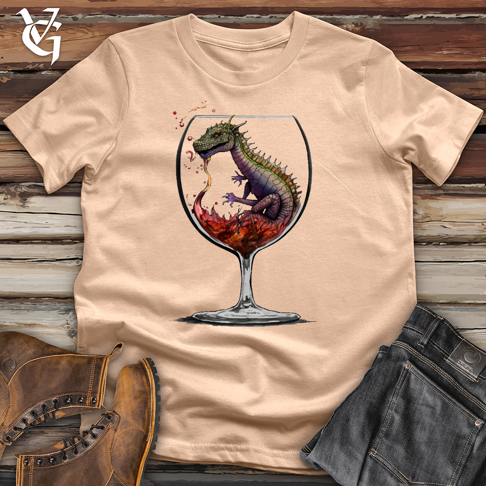 Viking Goods Dragons Drink Cotton Tee Sand Dune / L