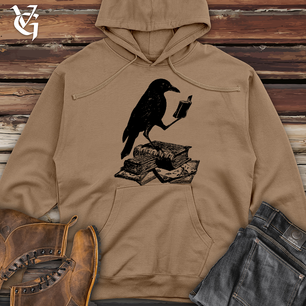 Viking Goods A Little Light Reading Midweight Hooded Sweatshirt Sandstone / L