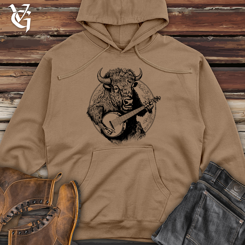 Viking Goods Banjo Bison Midweight Hooded Sweatshirt Sandstone / L