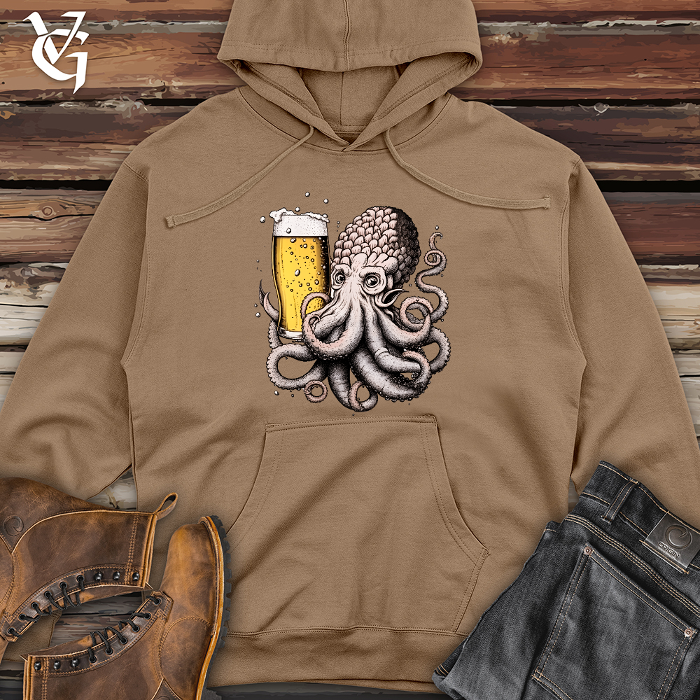 Viking Goods Hoptopus Midweight Hooded Sweatshirt Sandstone / L