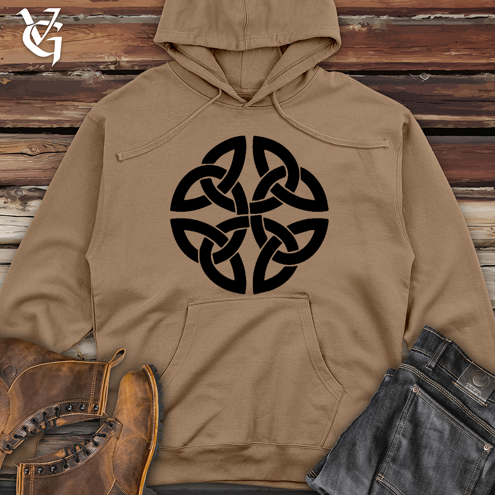 Viking Goods The Celtic Path of Life Midweight Hooded Sweatshirt Sandstone / L