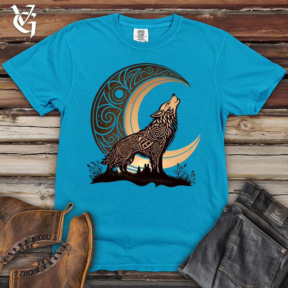 Viking Goods Celtic Wolf Heavy Cotton Comfort Colors Tee Sapphire / L