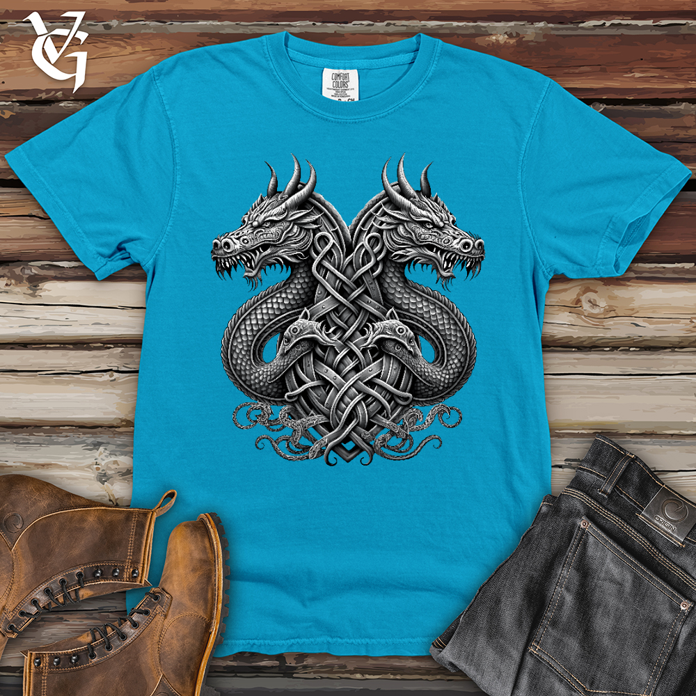 Viking Goods Dreki Emblem Heavy Cotton Comfort Colors Tee Sapphire / L