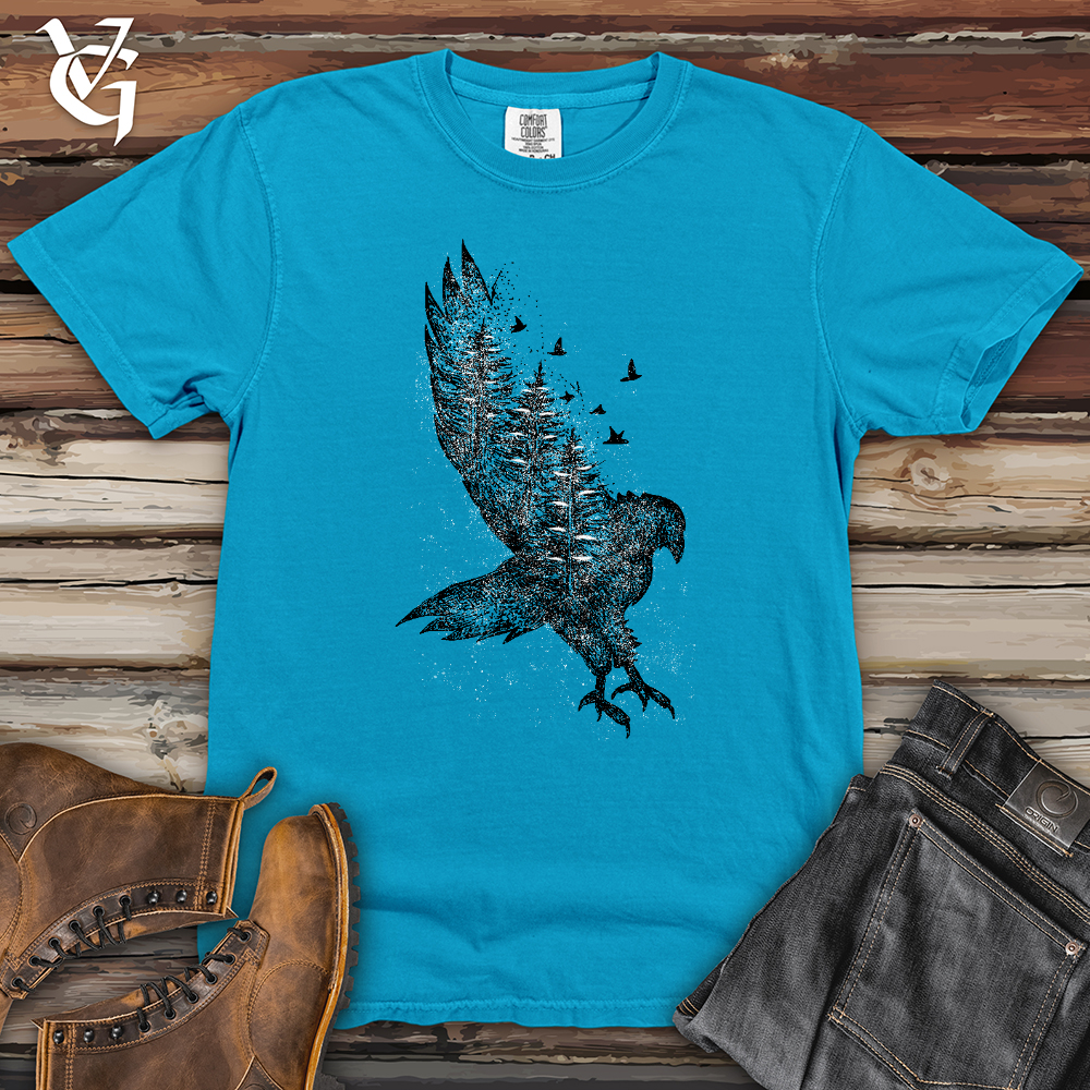 Viking Goods Snowy Forest Flyer Heavy Cotton Comfort Colors Tee Sapphire / L