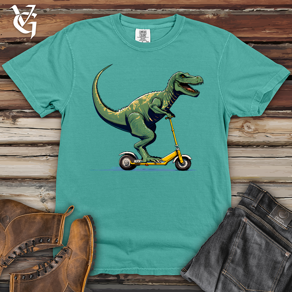 Viking Goods Dino Scoot Heavy Cotton Comfort Colors Tee Seafoam / L
