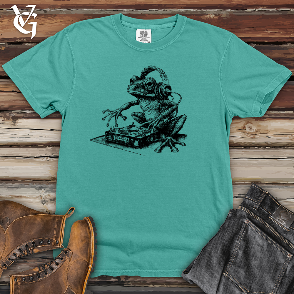 Viking Goods DJ Frog Heavy Cotton Comfort Colors Tee Seafoam / L