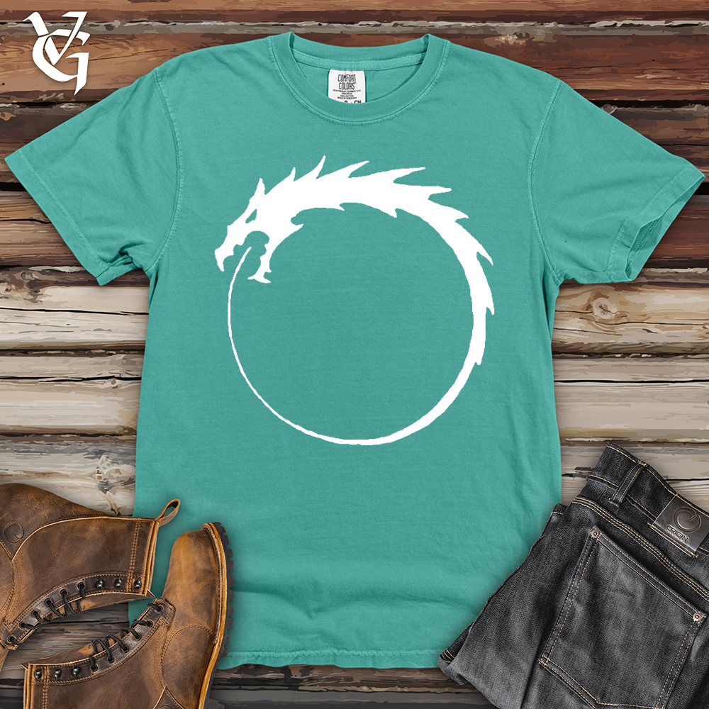 Viking Goods Dragon Circle Heavy Cotton Comfort Colors Tee Seafoam / L