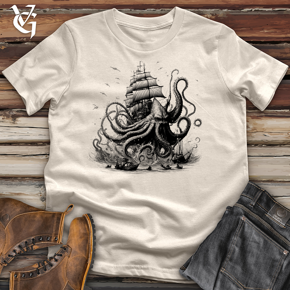 Viking Goods Terror At Sea Cotton Tee Soft Cream / L