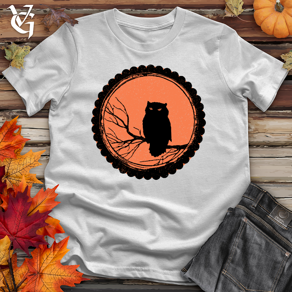 Viking Goods O'hallow's Owl Cotton Tee Solid Athletic Grey / L