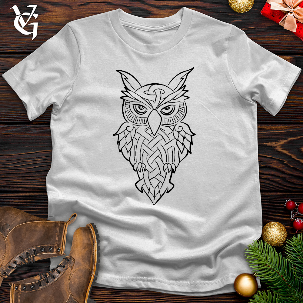Viking Goods Owl Cotton Tee Solid Athletic Grey / L