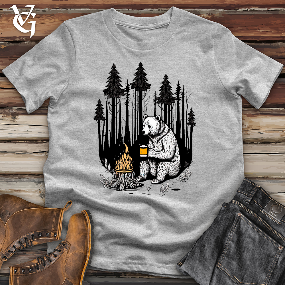 Viking Goods Bear Happy Hour Softstyle Tee Sport Grey / L