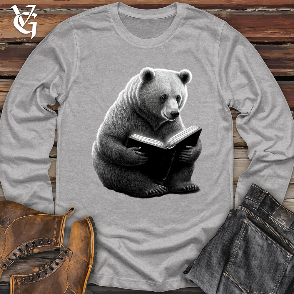 Viking Goods Bearried in Books Softstyle Long Sleeve Sport Grey / L