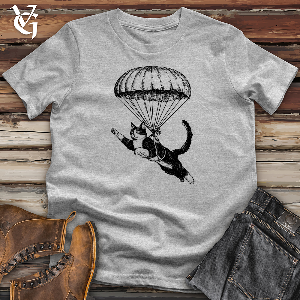 Viking Goods Cat Fly with Parachute Softstyle Tee Sport Grey / L