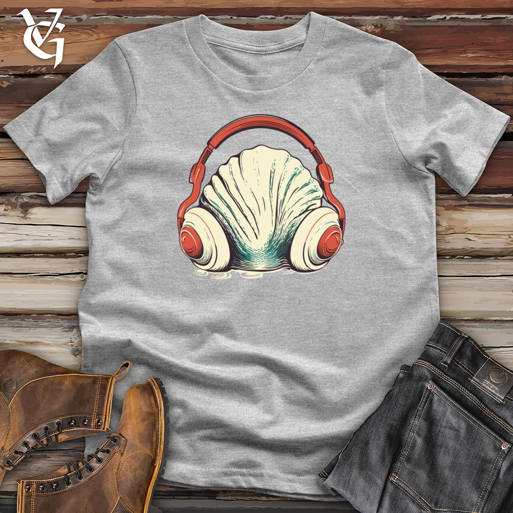 Viking Goods Clam Ocean Echo Headphone Vibes Softstyle Tee Sport Grey / L