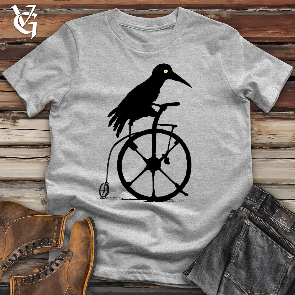 Viking Goods Crow Riding Bike Softstyle Tee Sport Grey / L