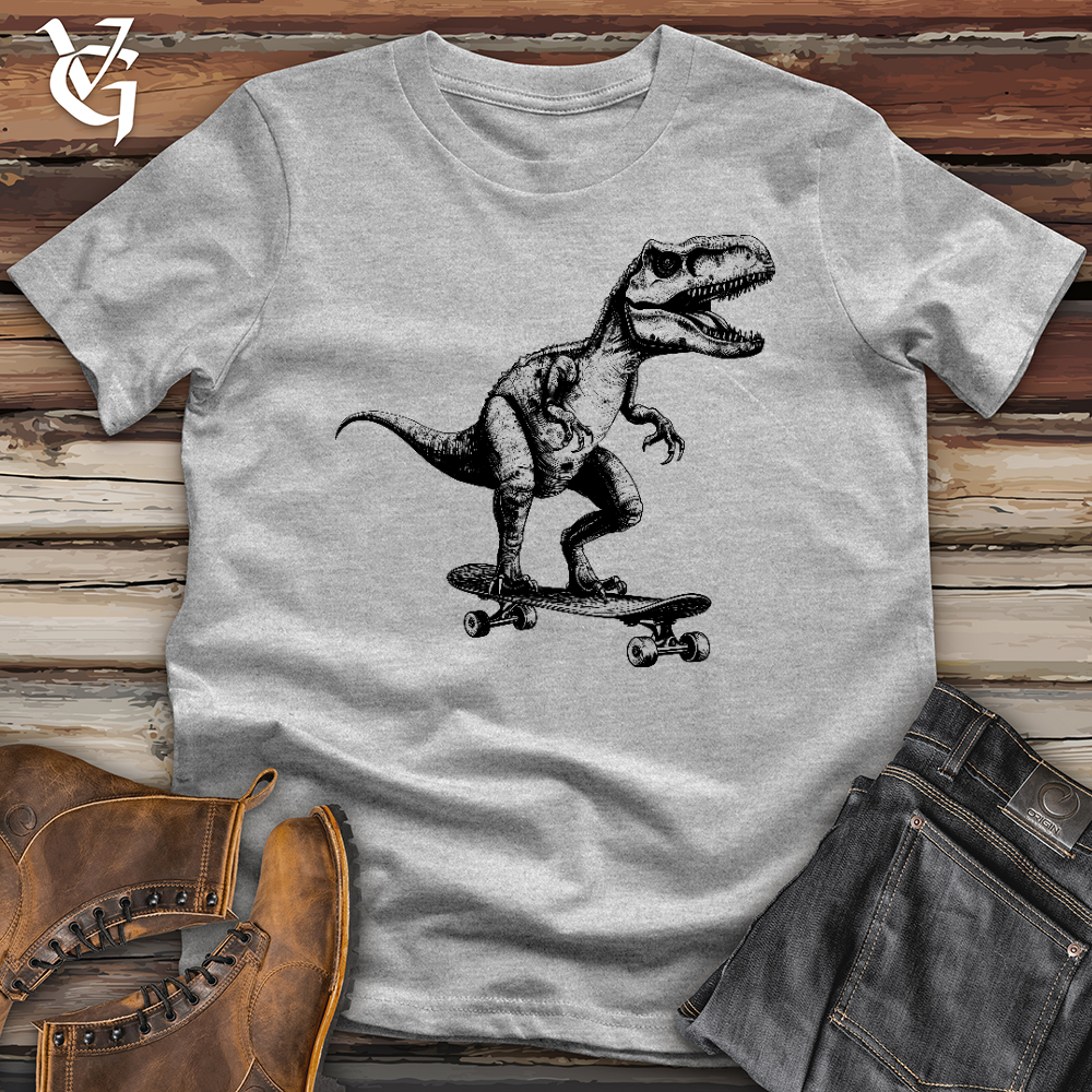 Viking Goods Dino Skate Softstyle Tee Sport Grey / L