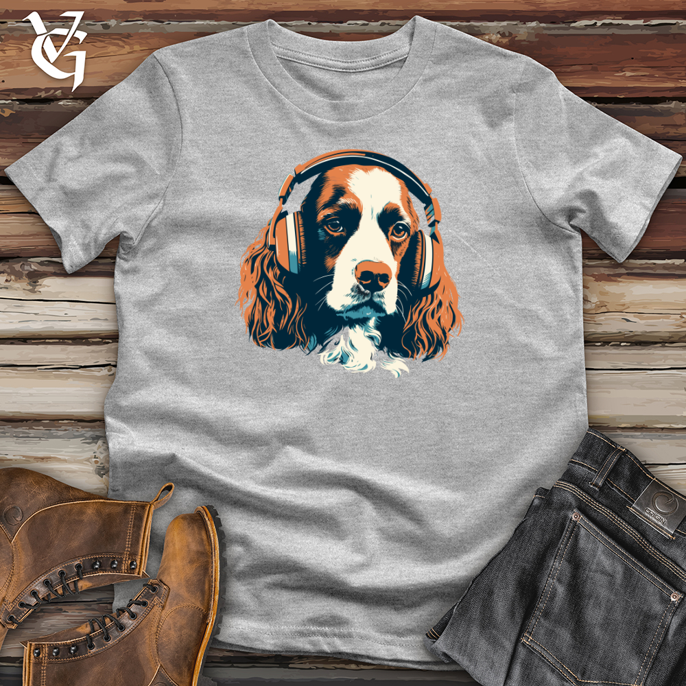 Viking Goods Dog Paw tapping Beats Headphone Harmony Softstyle Tee Sport Grey / L