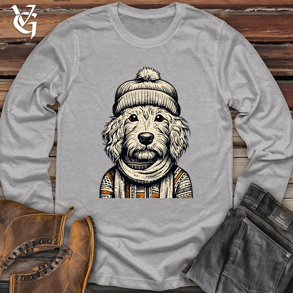 Viking Goods Doodle Dog Beanie Cozy Softstyle Long Sleeve Sport Grey / L