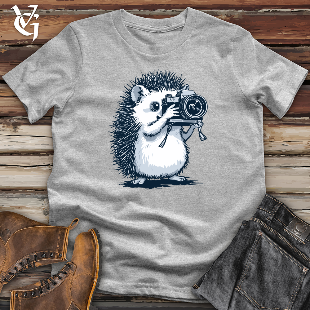 Viking Goods Hedgehog Shutterbug Snapshot Softstyle Tee Sport Grey / L