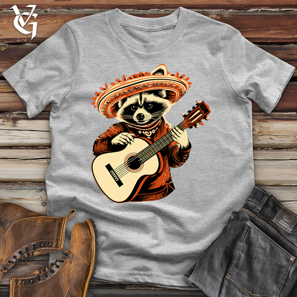 Viking Goods Melodic Raccoon Serenade Softstyle Tee Sport Grey / L