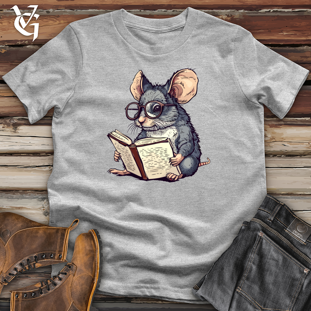Viking Goods Mouse Bookworm Scholar Softstyle Tee Sport Grey / L