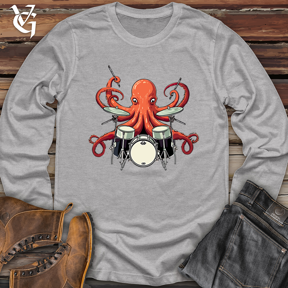 Viking Goods Octodrummer Softstyle Long Sleeve Sport Grey / L