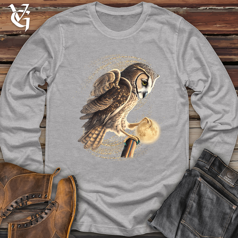 Viking Goods Owl Moon Snatcher Softstyle Long Sleeve Sport Grey / L