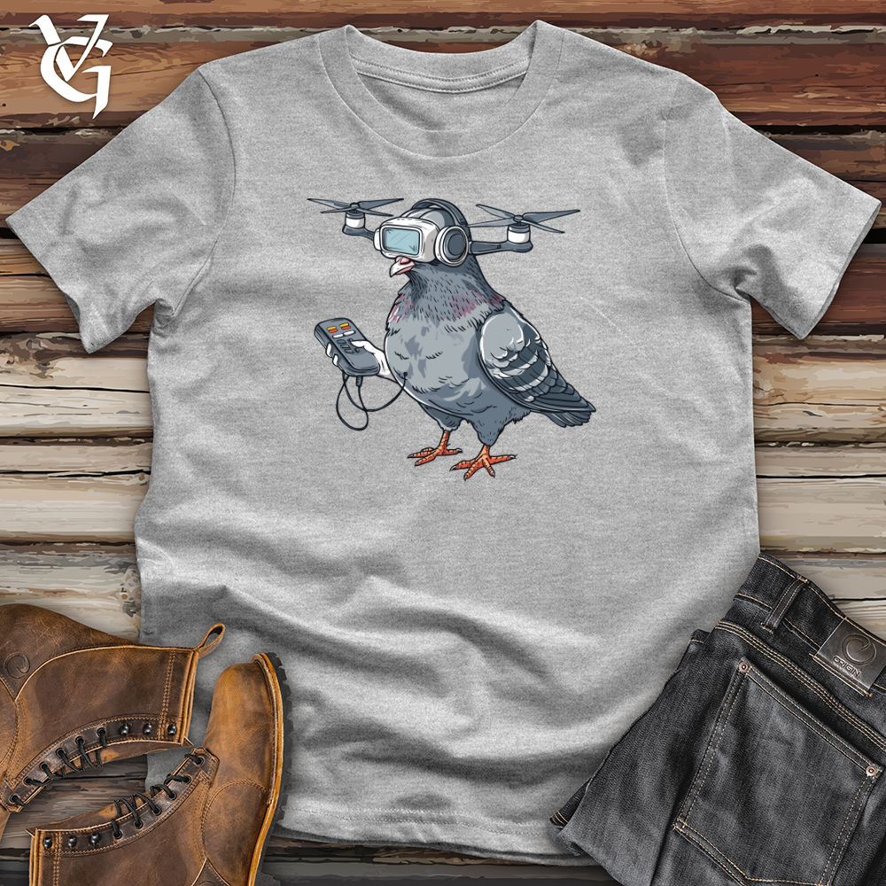 Viking Goods Pigeon Drone Pilot Softstyle Tee Sport Grey / L