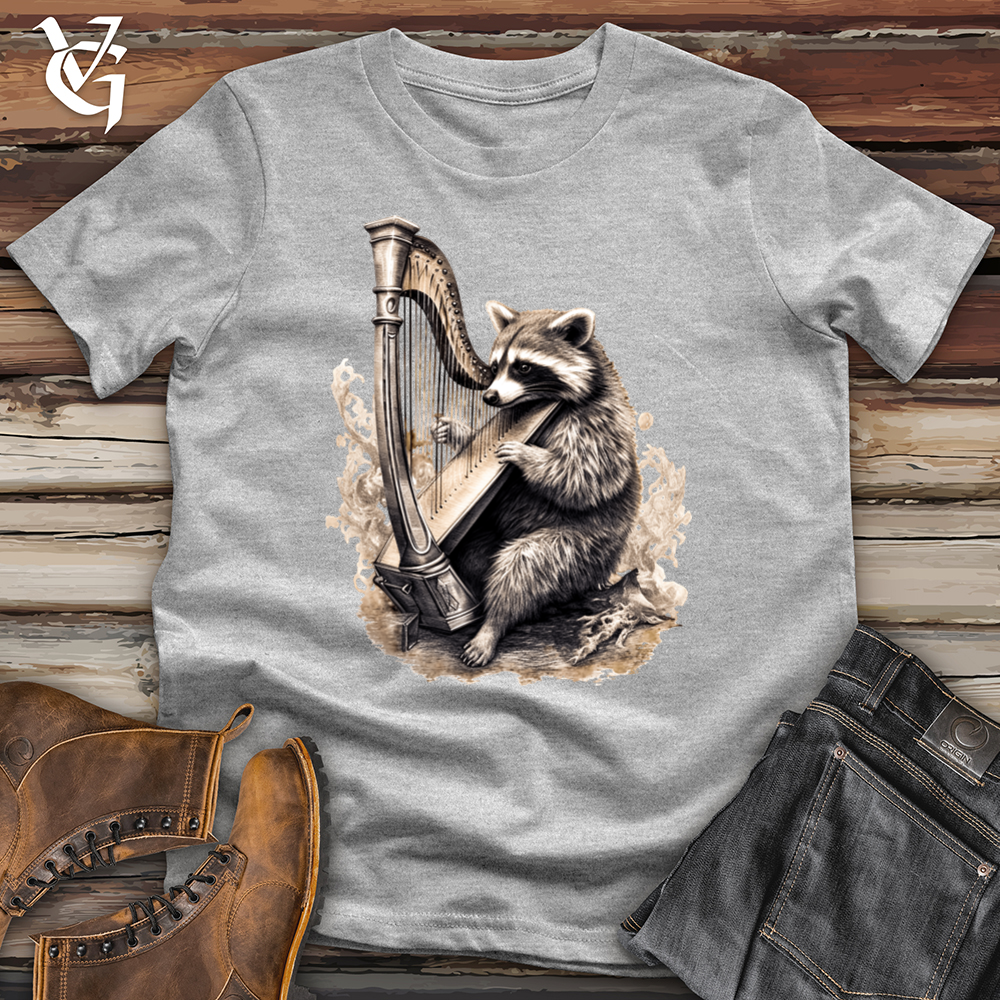 Viking Goods Raccoon Harp Player Softstyle Tee Sport Grey / L