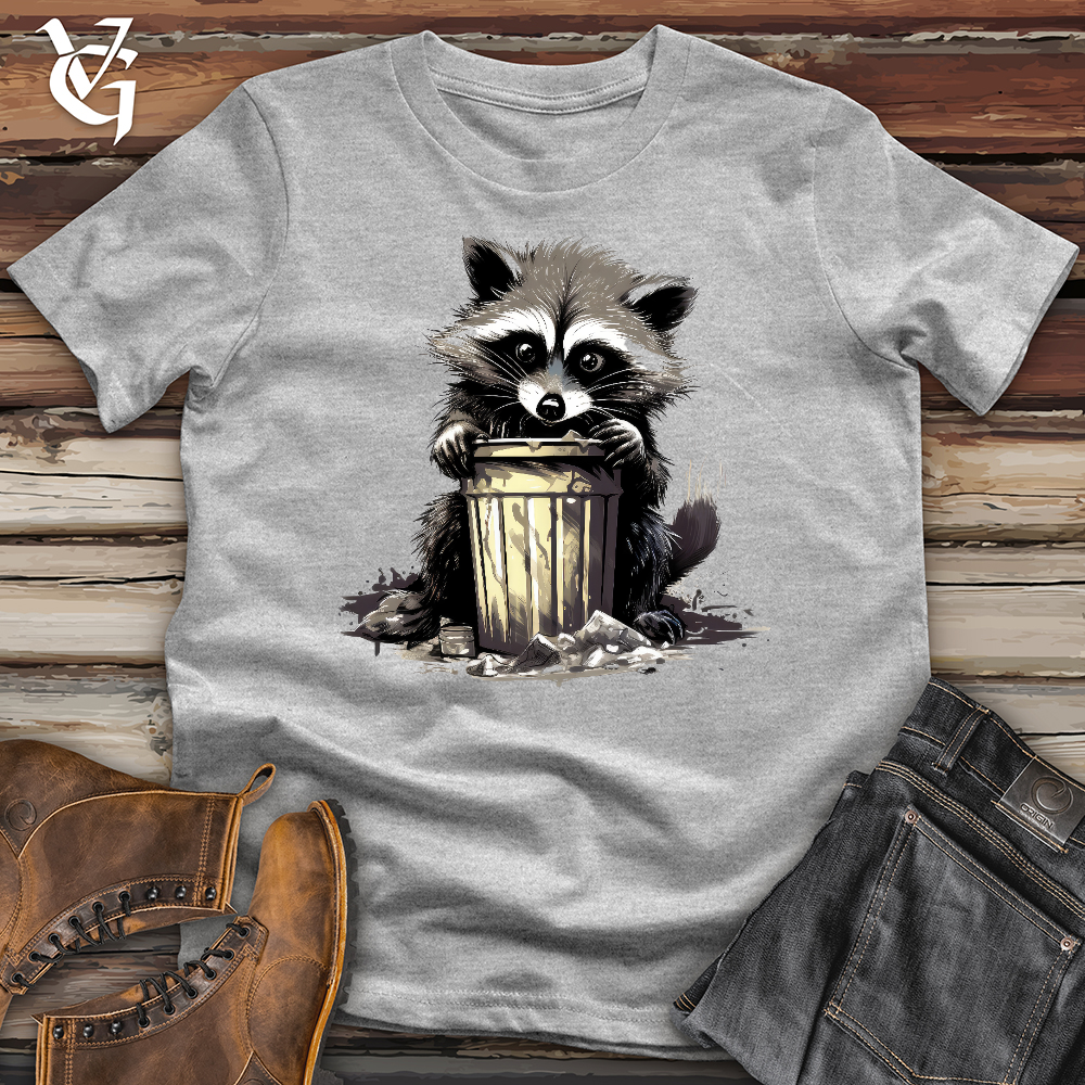Viking Goods Raccoon Trash Can Softstyle Tee Sport Grey / L