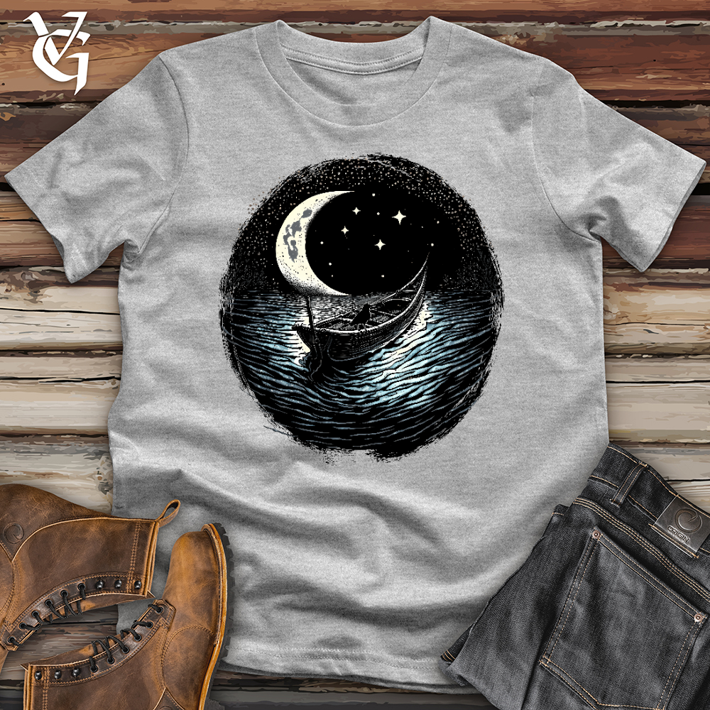 Viking Goods Raven on a Boat Softstyle Tee Sport Grey / L