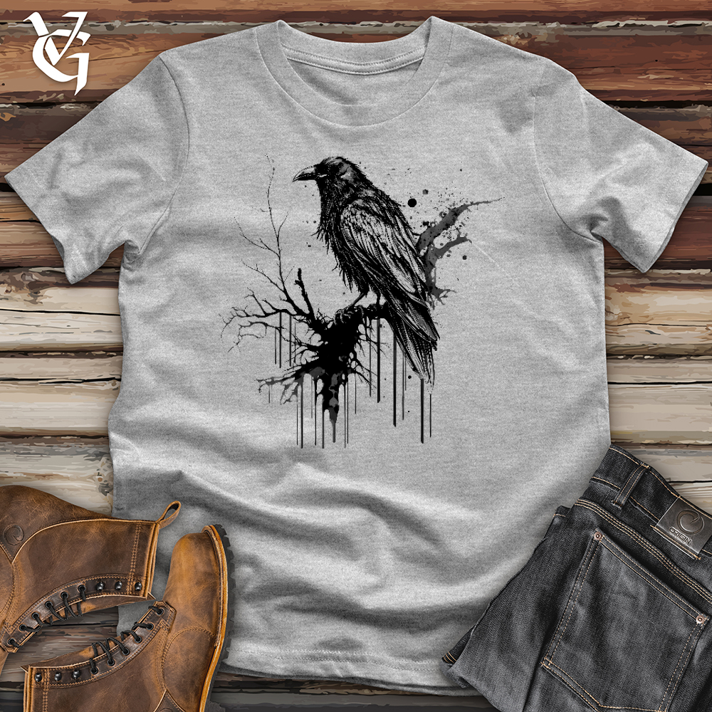 Viking Goods Raven Rain Softstyle Tee Sport Grey / L