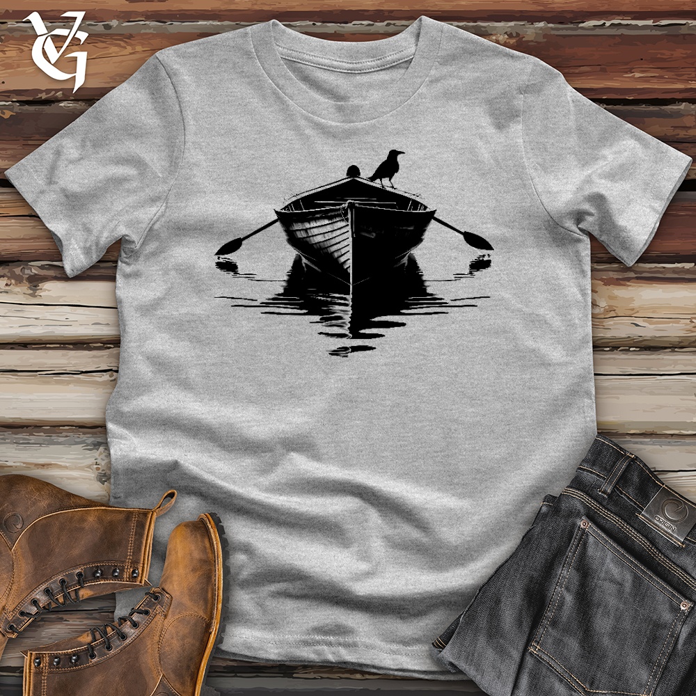 Viking Goods Raven Row Boat Softstyle Tee Sport Grey / L