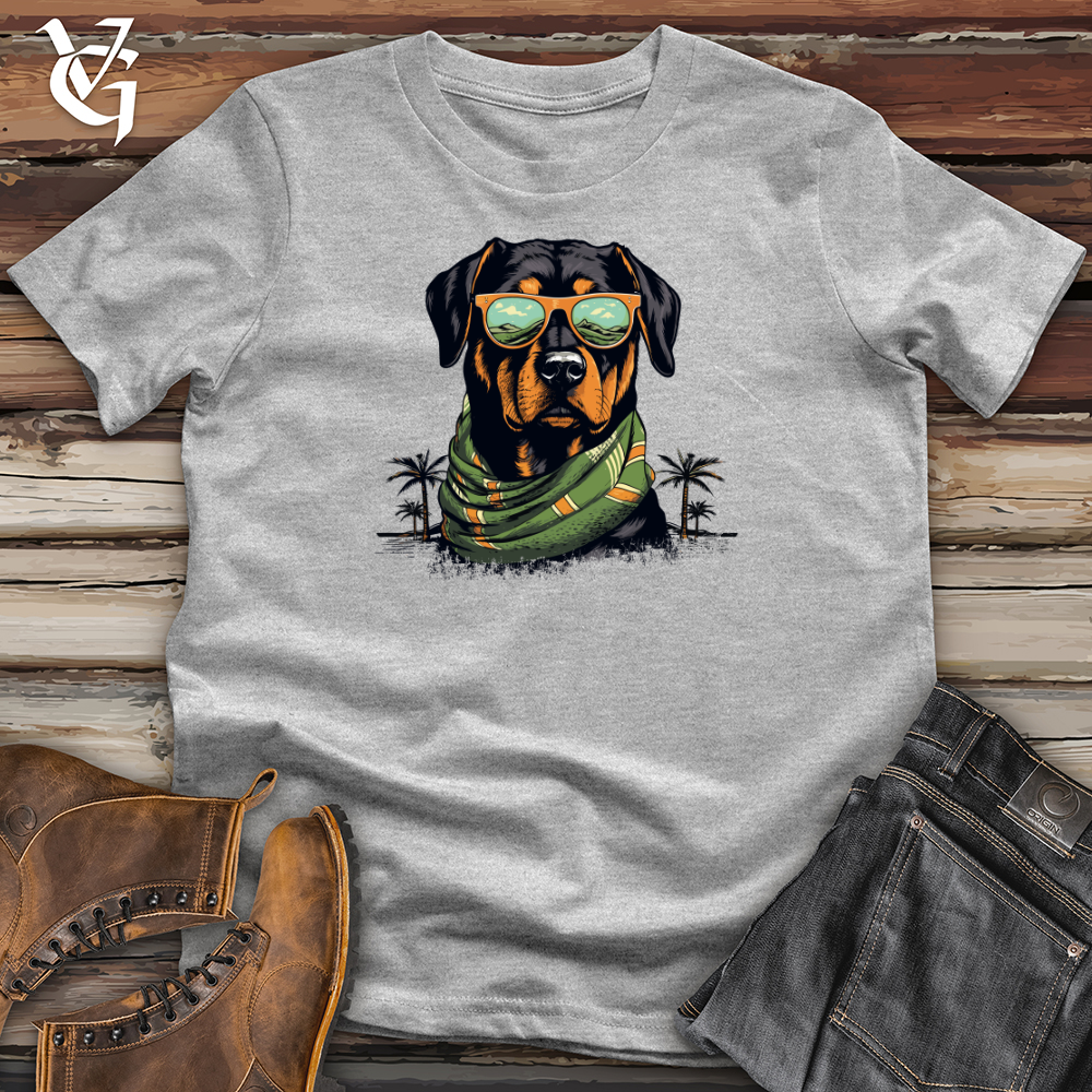 Viking Goods Rottweiler Beach Vibes Softstyle Tee Sport Grey / L