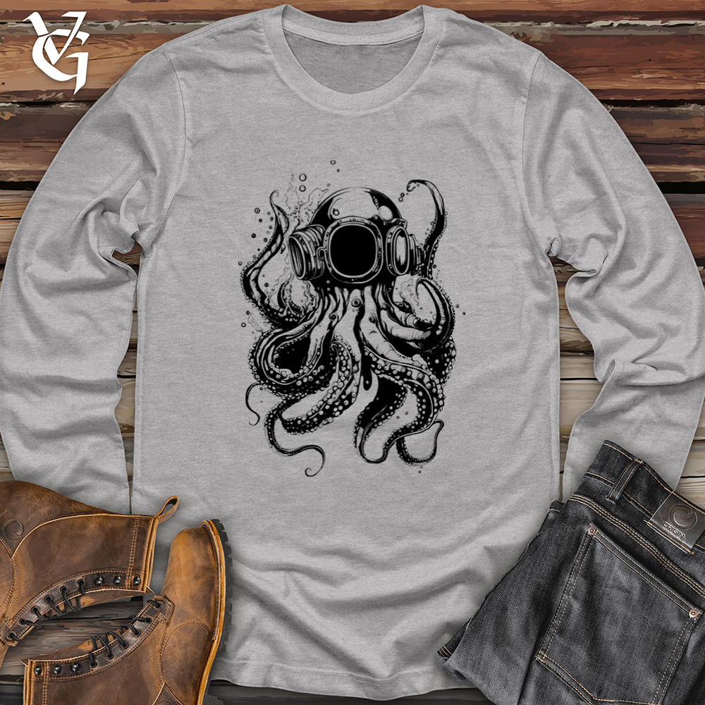 Viking Goods Scuba Octopus Softstyle Long Sleeve Sport Grey / L