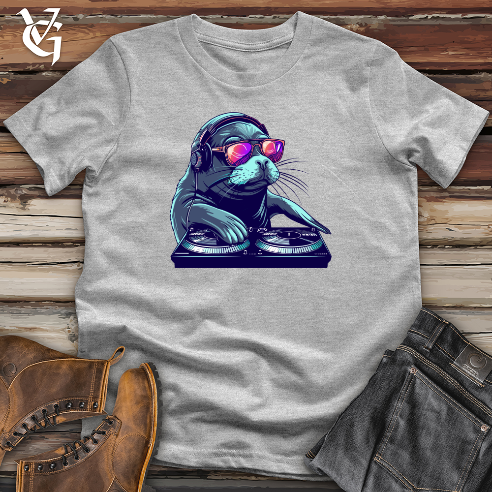 Viking Goods Seal DJ Groove Softstyle Tee Sport Grey / L