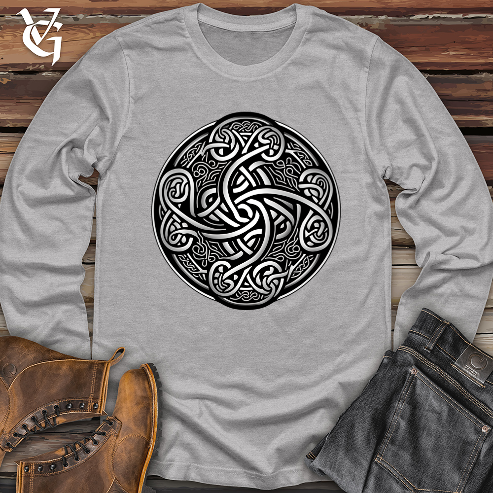 Viking Goods Silver Celtic Knot Softstyle Long Sleeve Sport Grey / L