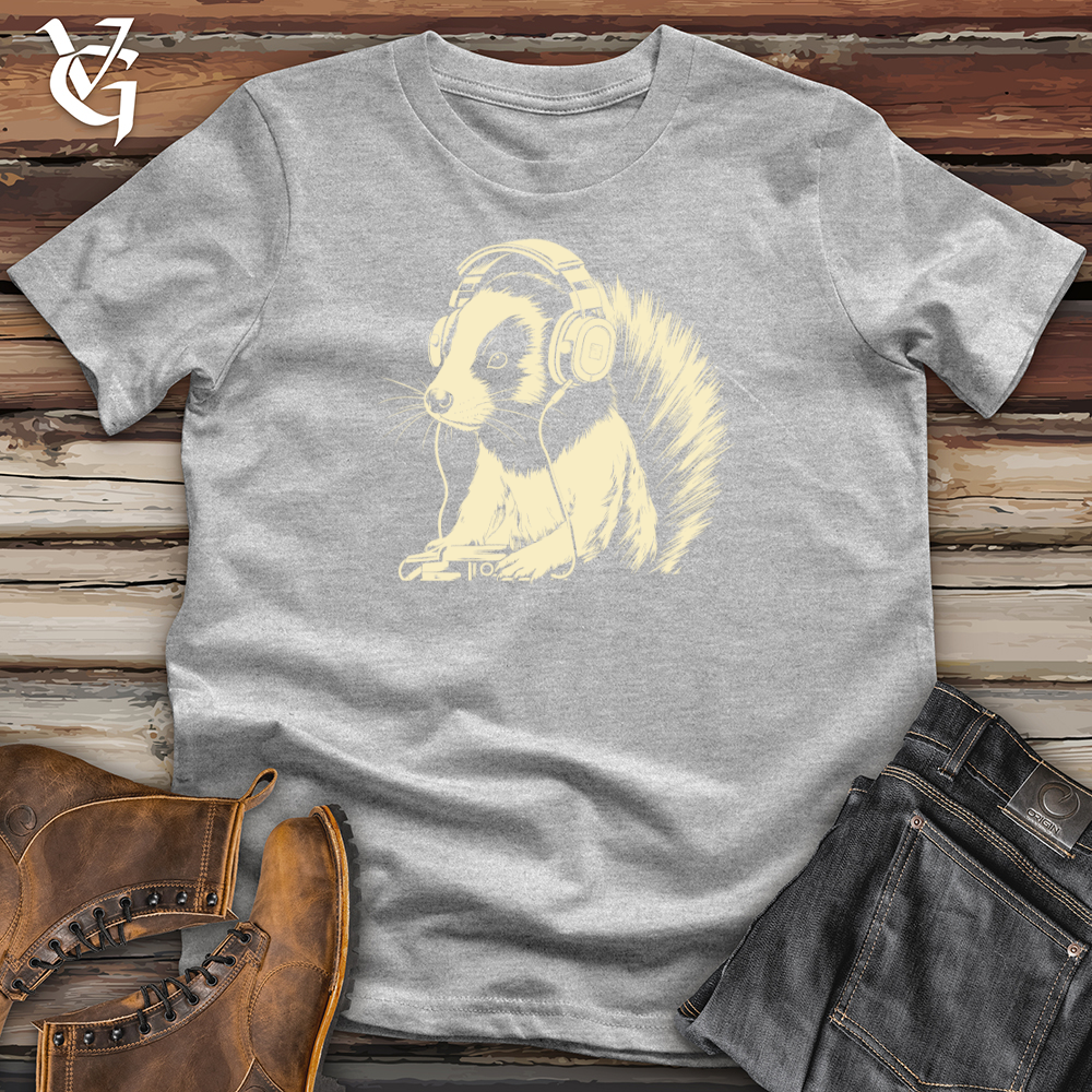 Viking Goods Skunk Headphone Harmony Softstyle Tee Sport Grey / L
