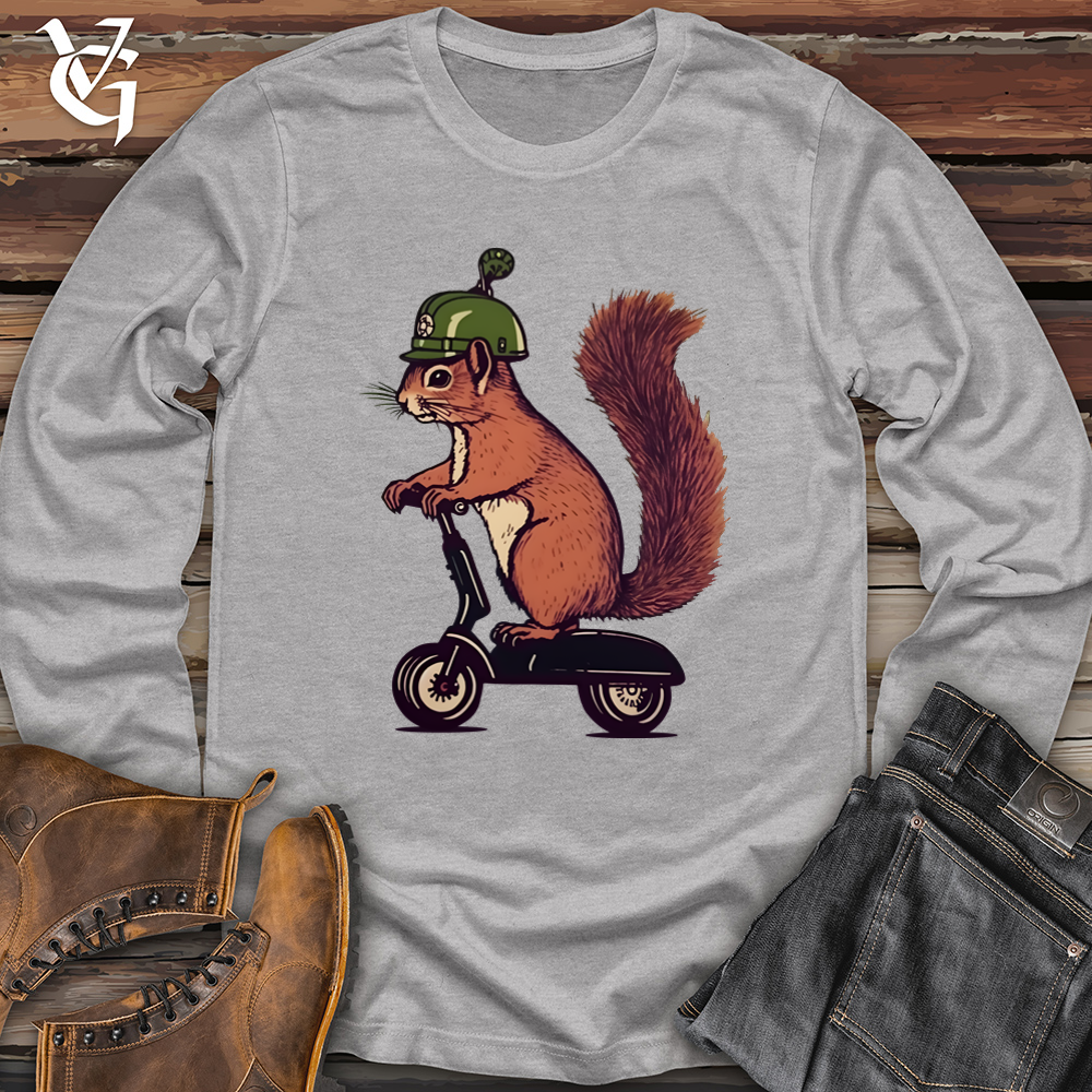 Viking Goods Squirrel Scoot Softstyle Long Sleeve Sport Grey / L