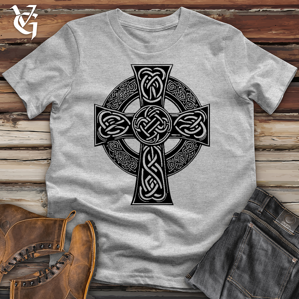 Viking Goods Symbolic Celtic Cross Softstyle Tee Sport Grey / L