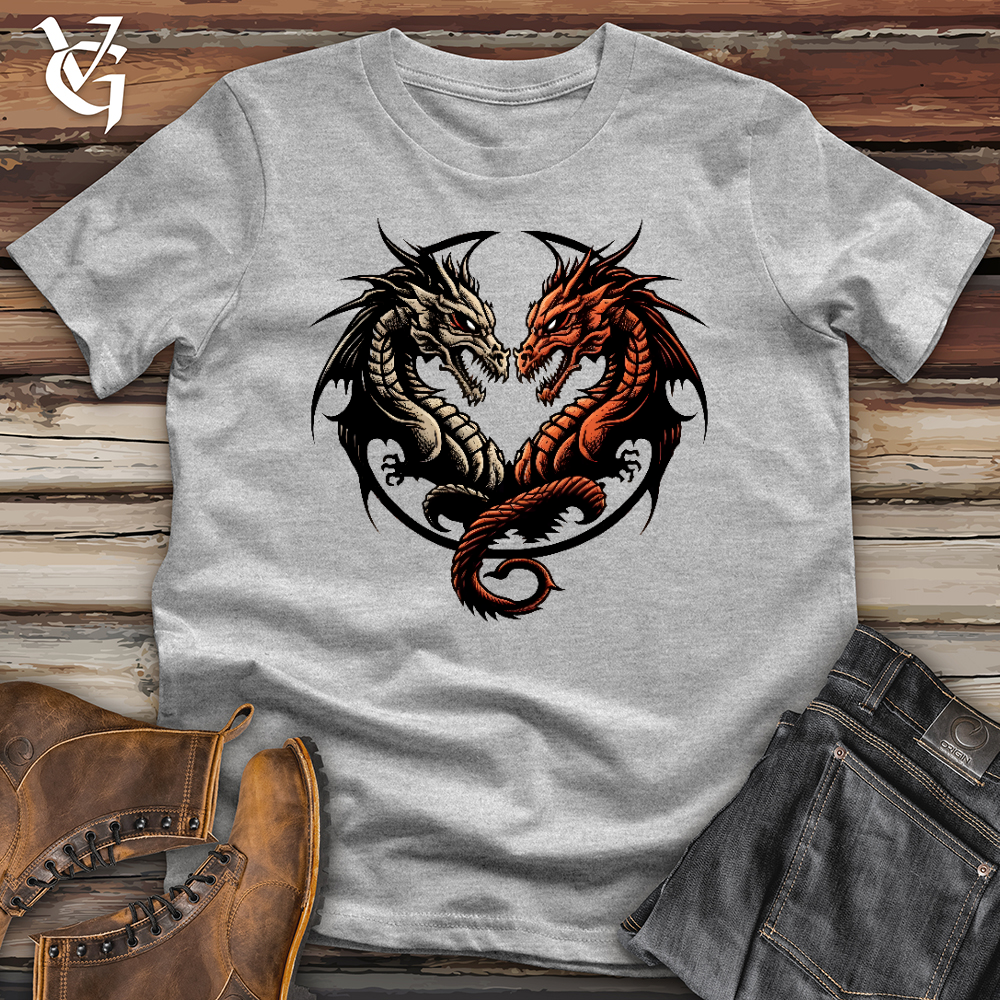 Viking Goods Two Faced Dragon Softstyle Tee Sport Grey / L